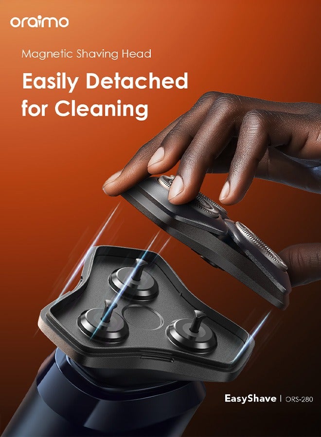 Oraimo Electric Razor EasyShave Cordless Multi-Functional - Black - Image 4